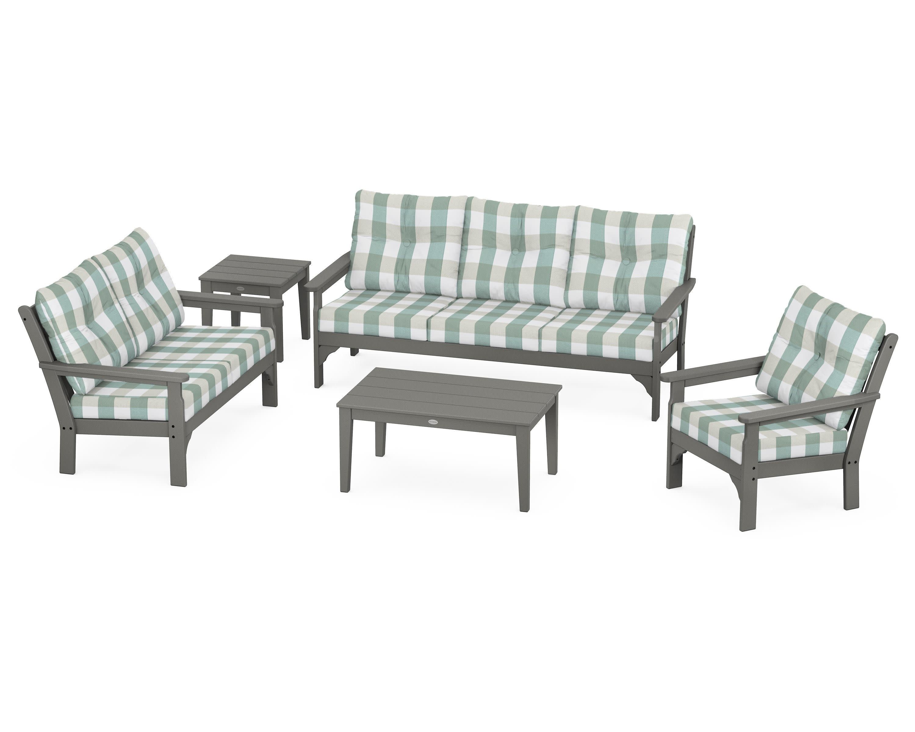 Vineyard 5 Piece Deep Seating Set