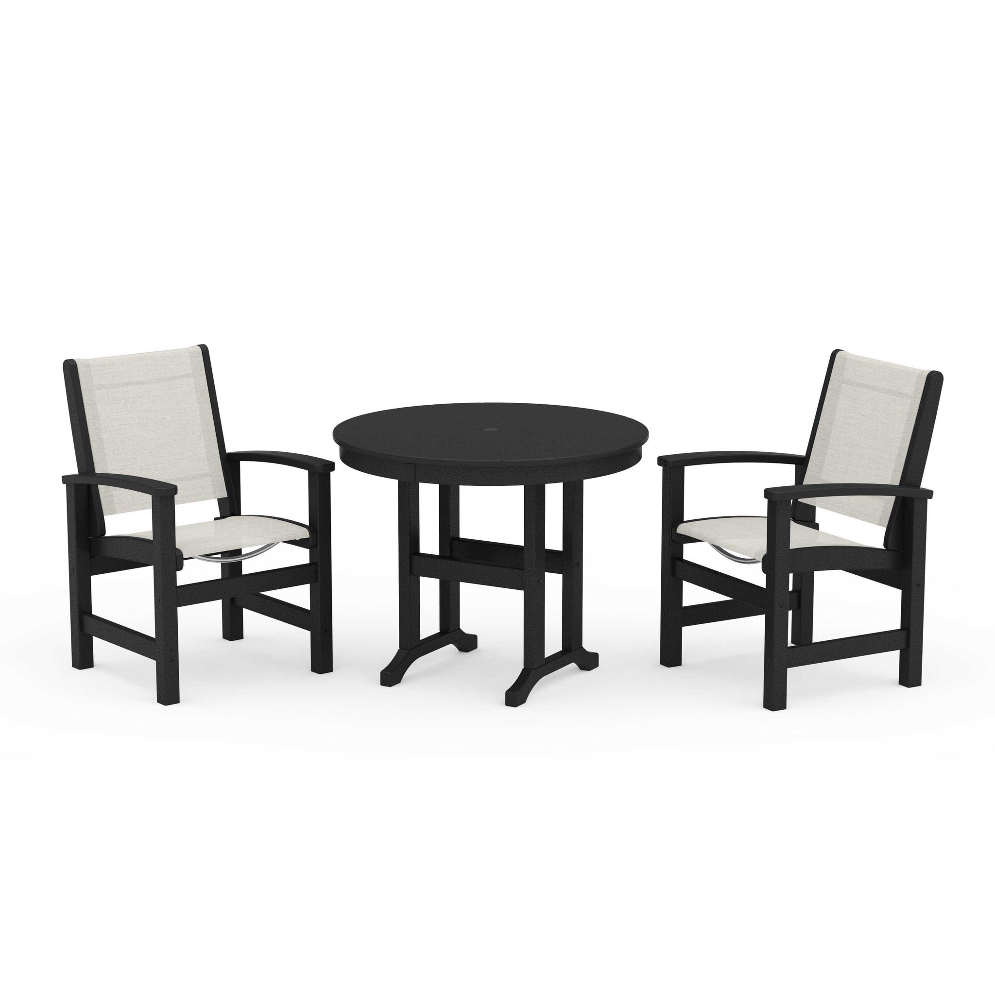 Coastal 3-Piece Round Dining Set