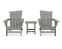 Wave 3-Piece Adirondack Chair Set