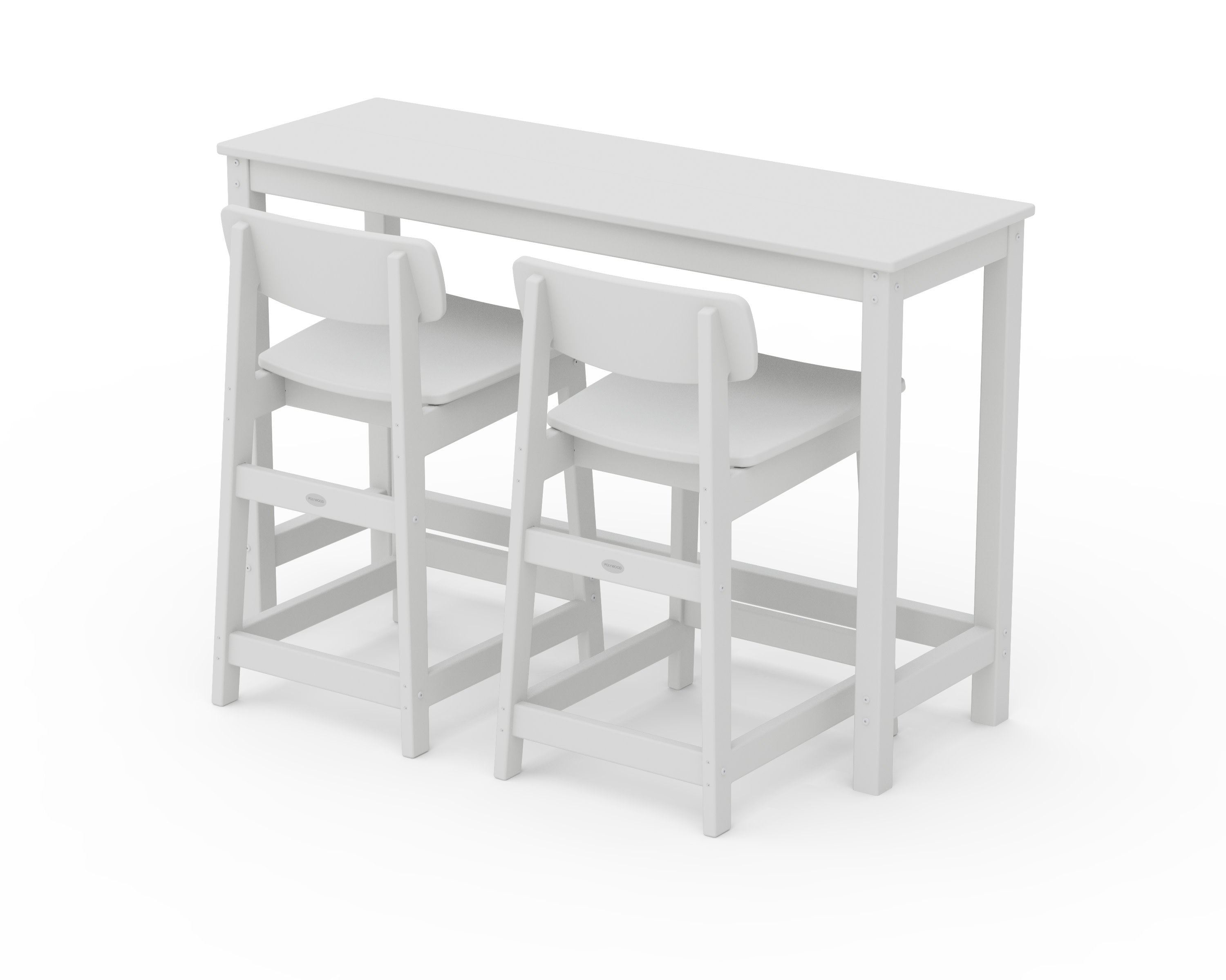 Modern Studio Urban Lowback Counter Chair 3-Piece Balcony Set