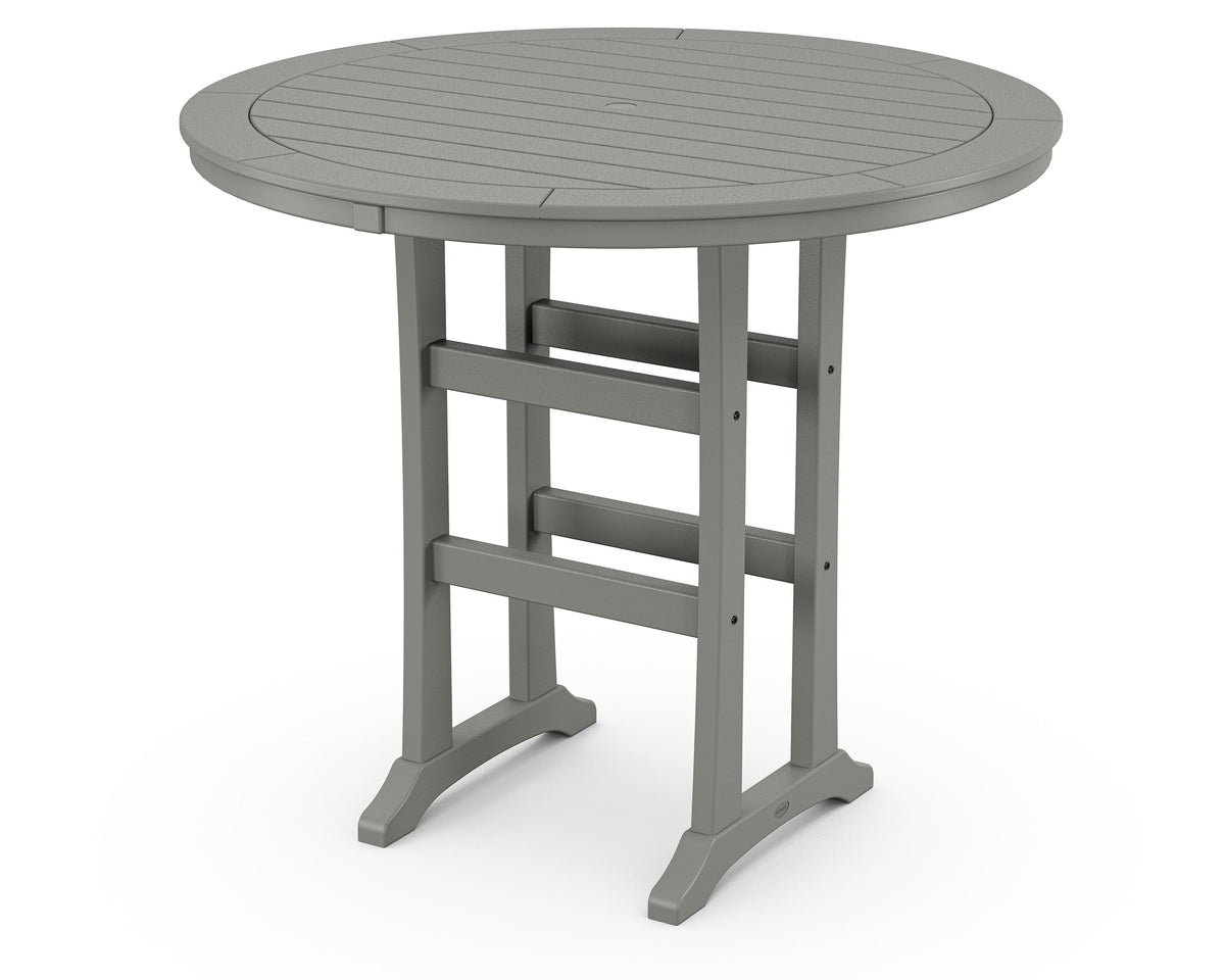Nautical Trestle 48" Round Bar Table