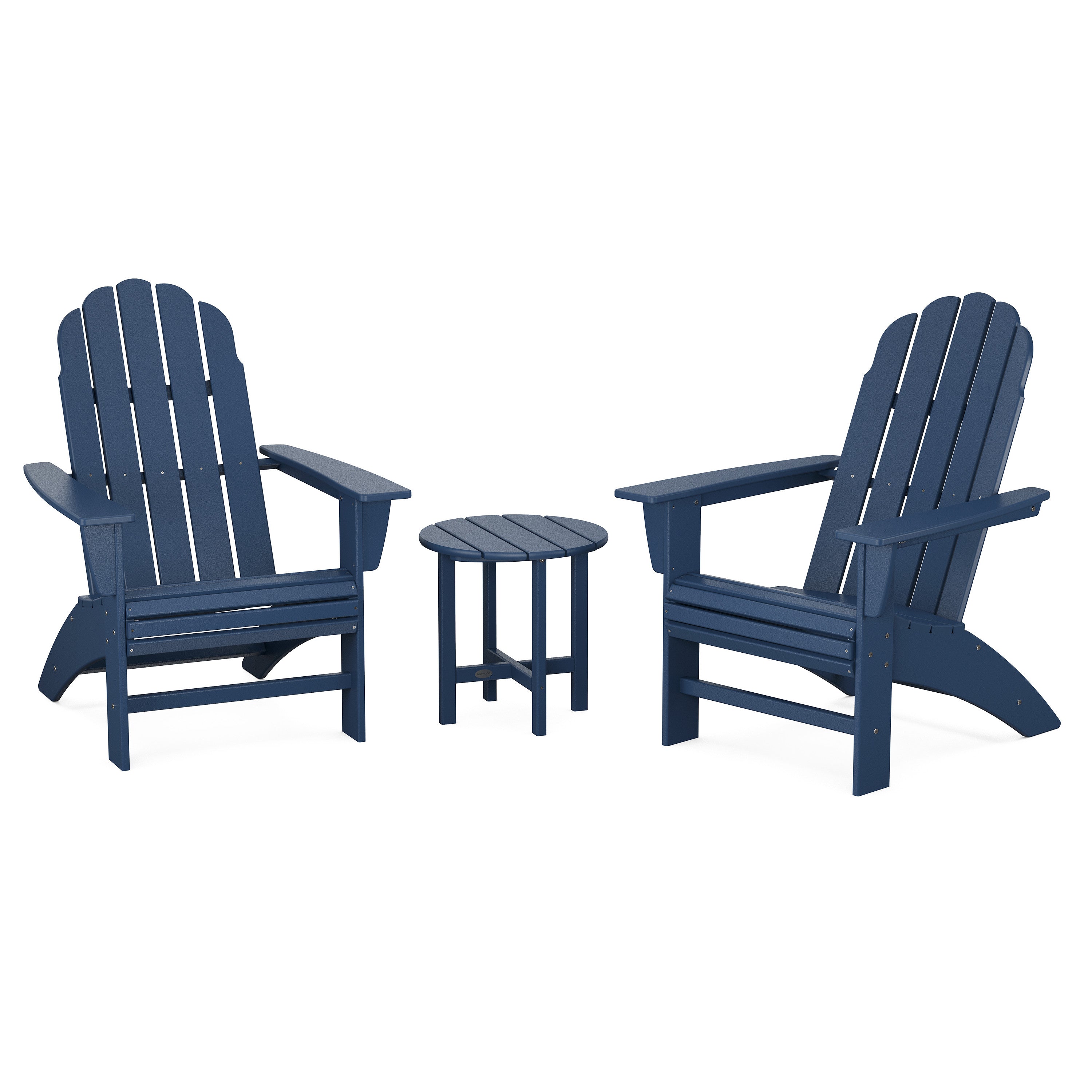 Vineyard 3-Piece Curveback Adirondack Set