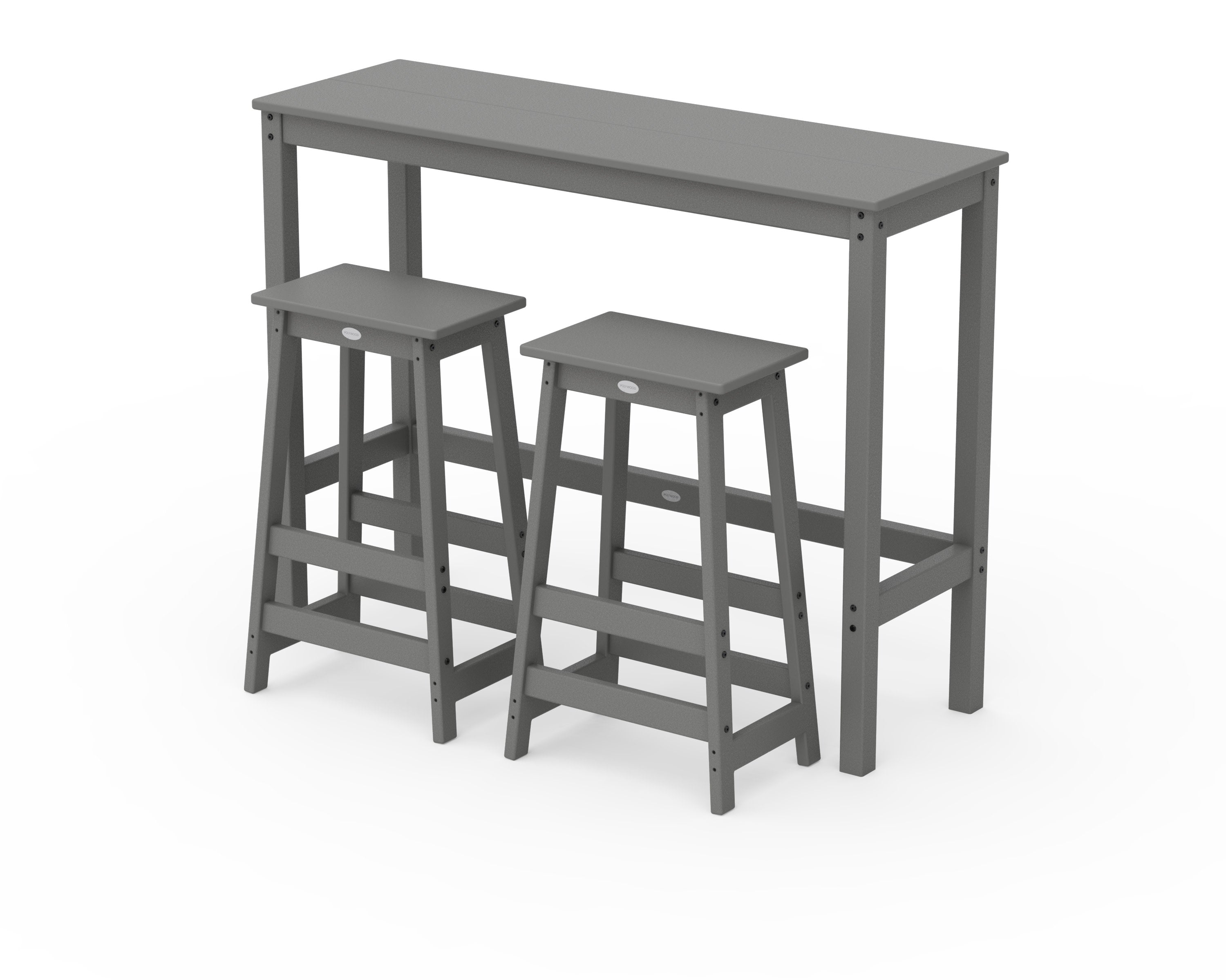 Modern Studio Stool 3-Piece Bar Balcony Set