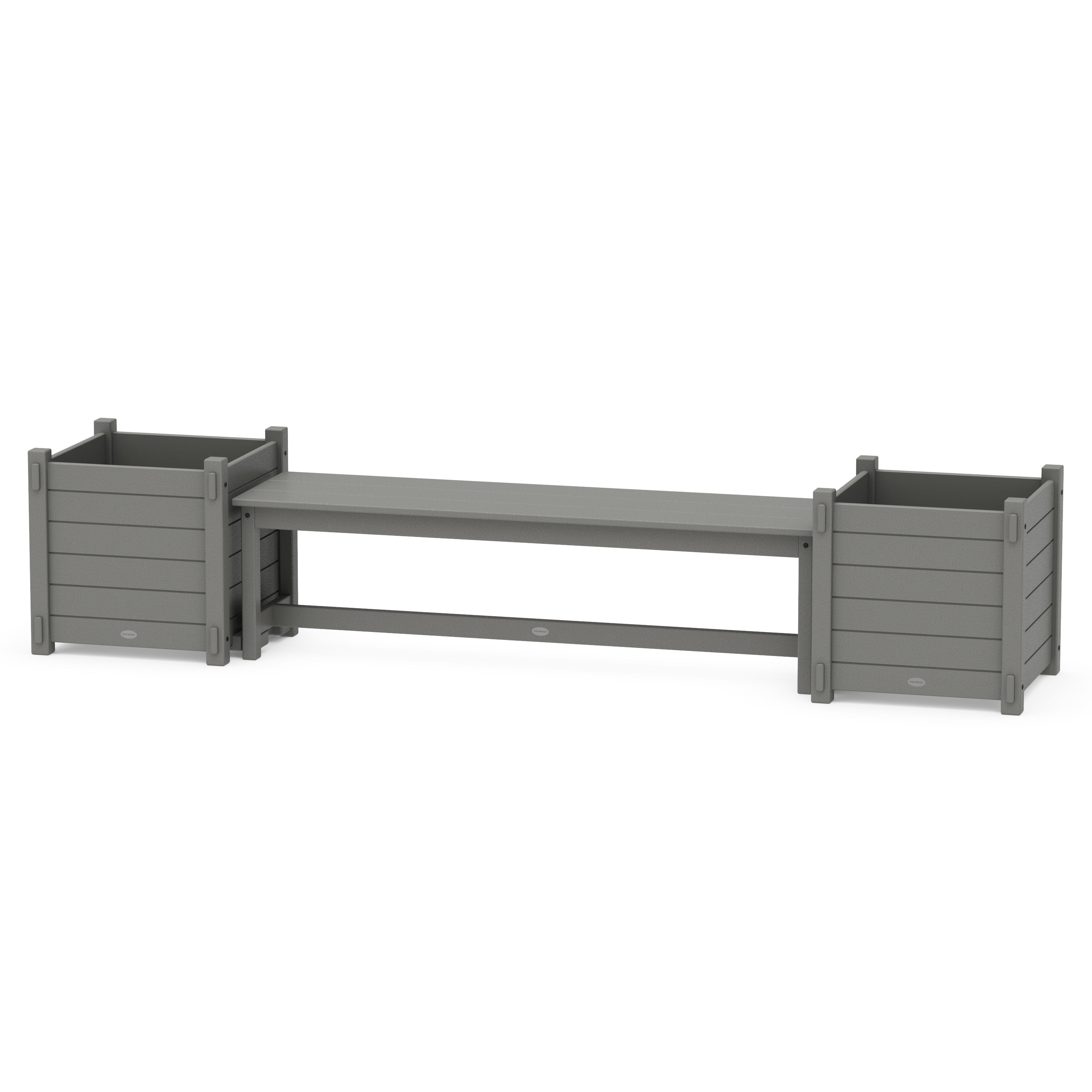 POLYWOOD Nautical Planter Storage Bench