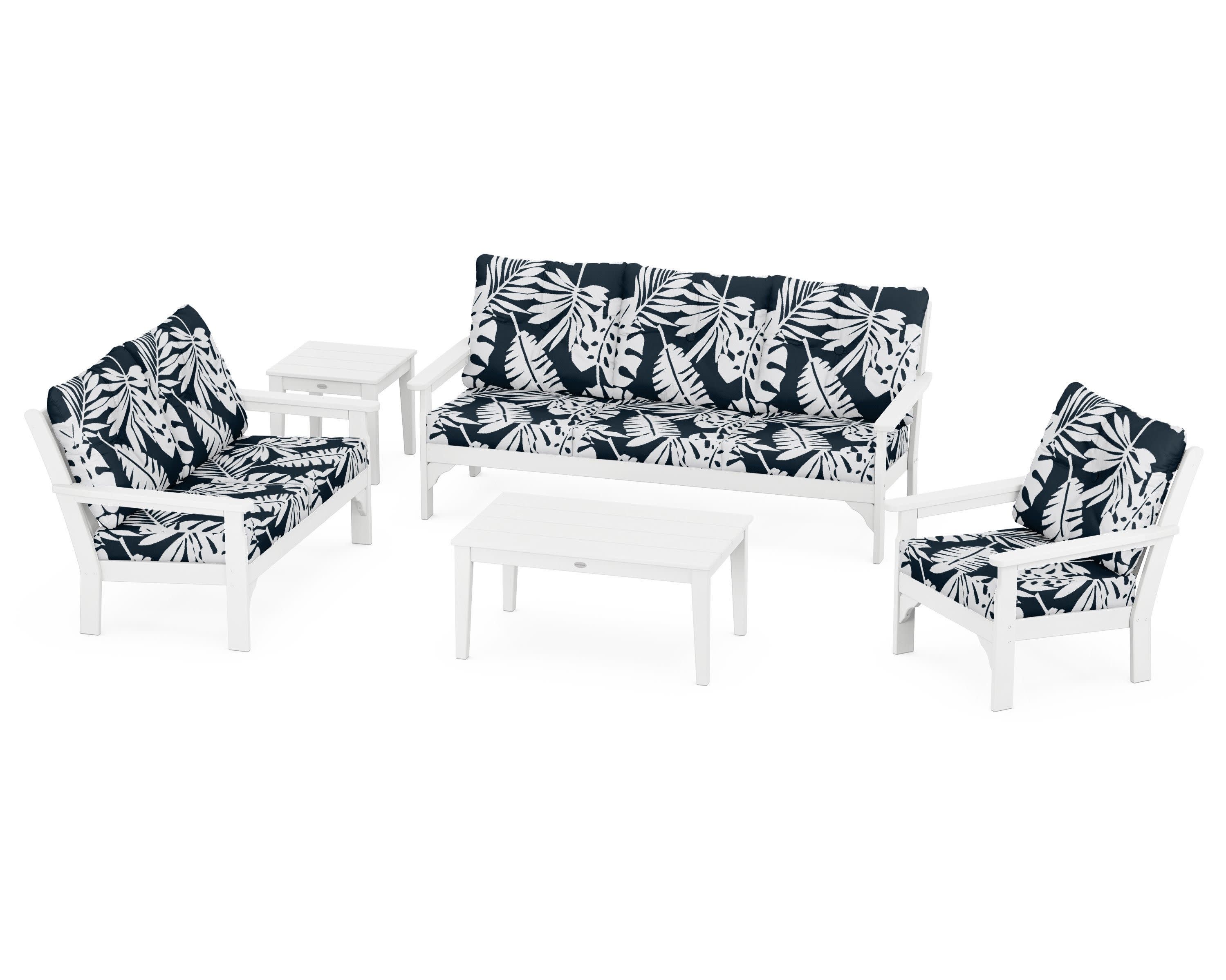Vineyard 5 Piece Deep Seating Set