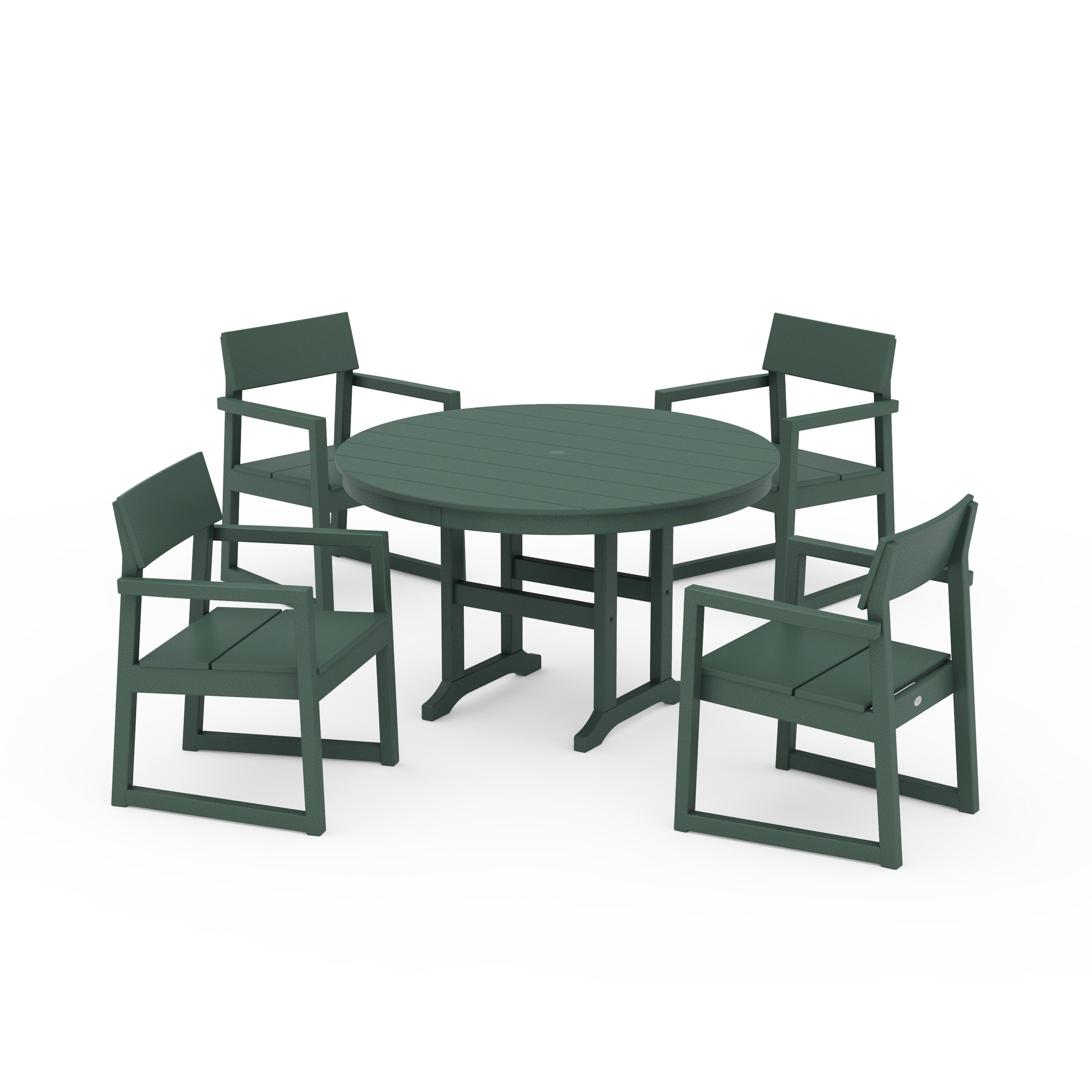 EDGE 5-Piece Round Farmhouse Dining Set