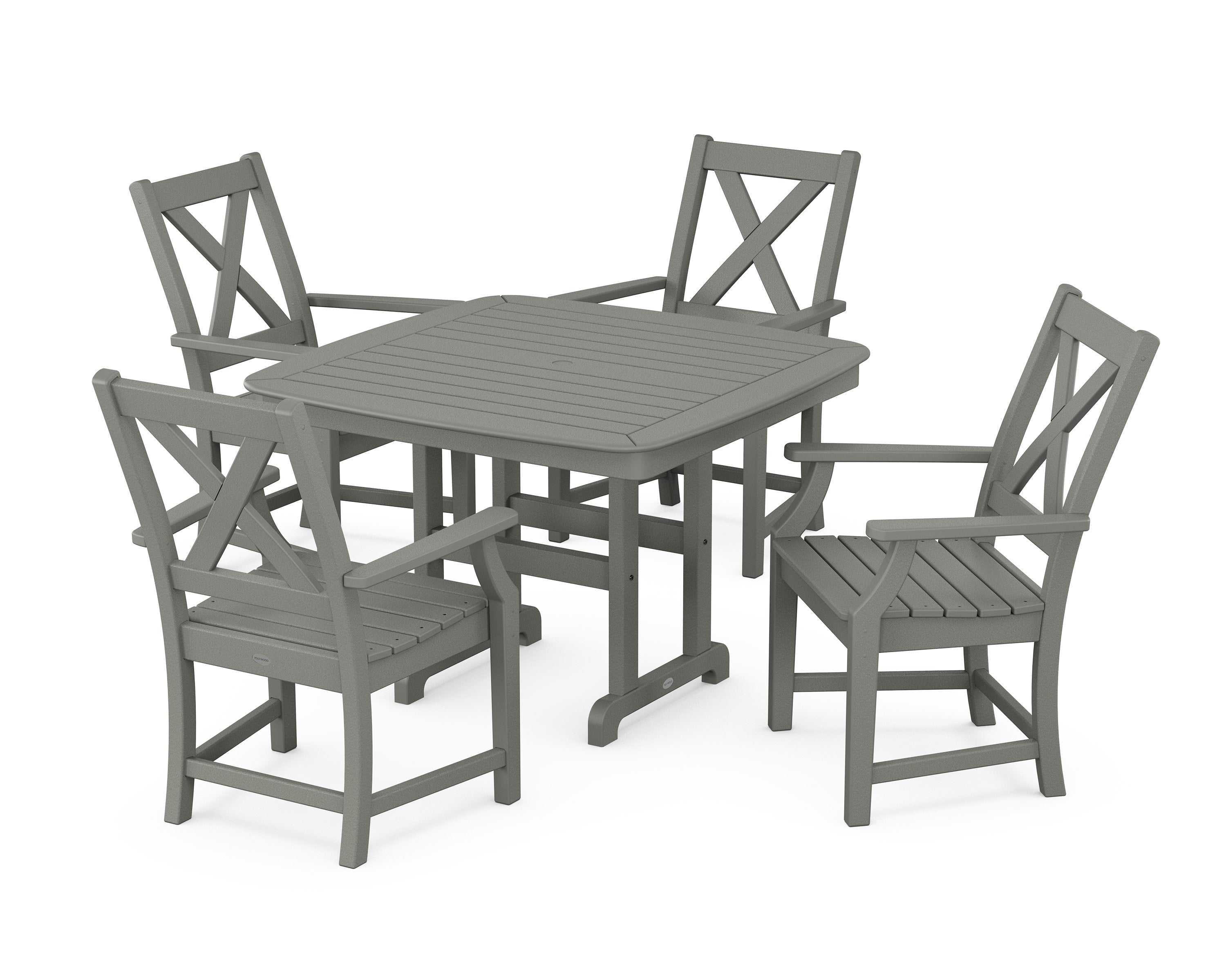 Braxton 5-Piece Dining Set with Trestle Legs