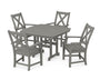 Braxton 5-Piece Dining Set with Trestle Legs