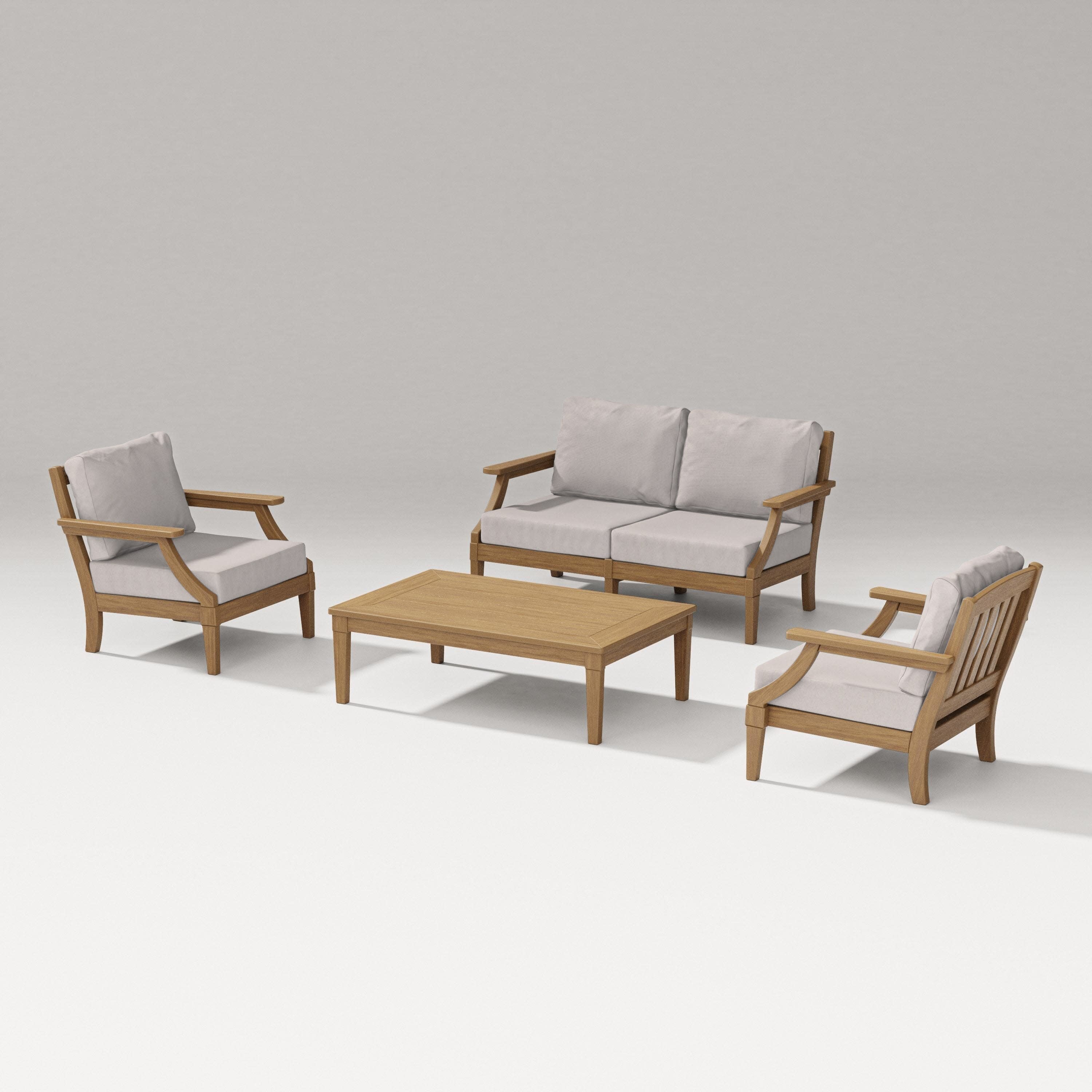 Estate Lounge 4-Piece Loveseat Set