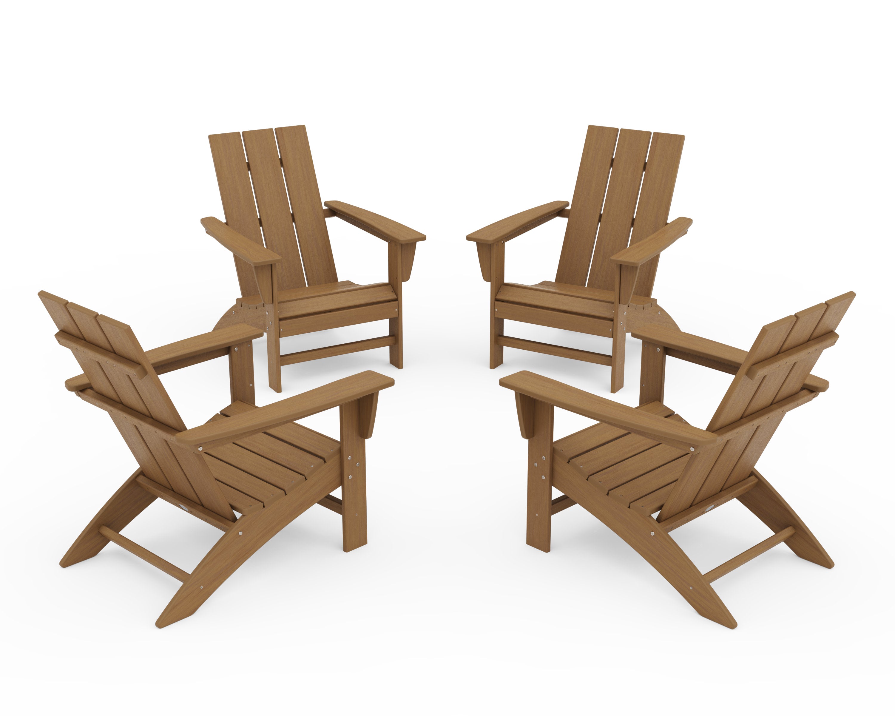 4-Piece Modern Adirondack Chair Conversation Set