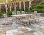 Chinoiserie 9-Piece Dining Set with Trestle Legs