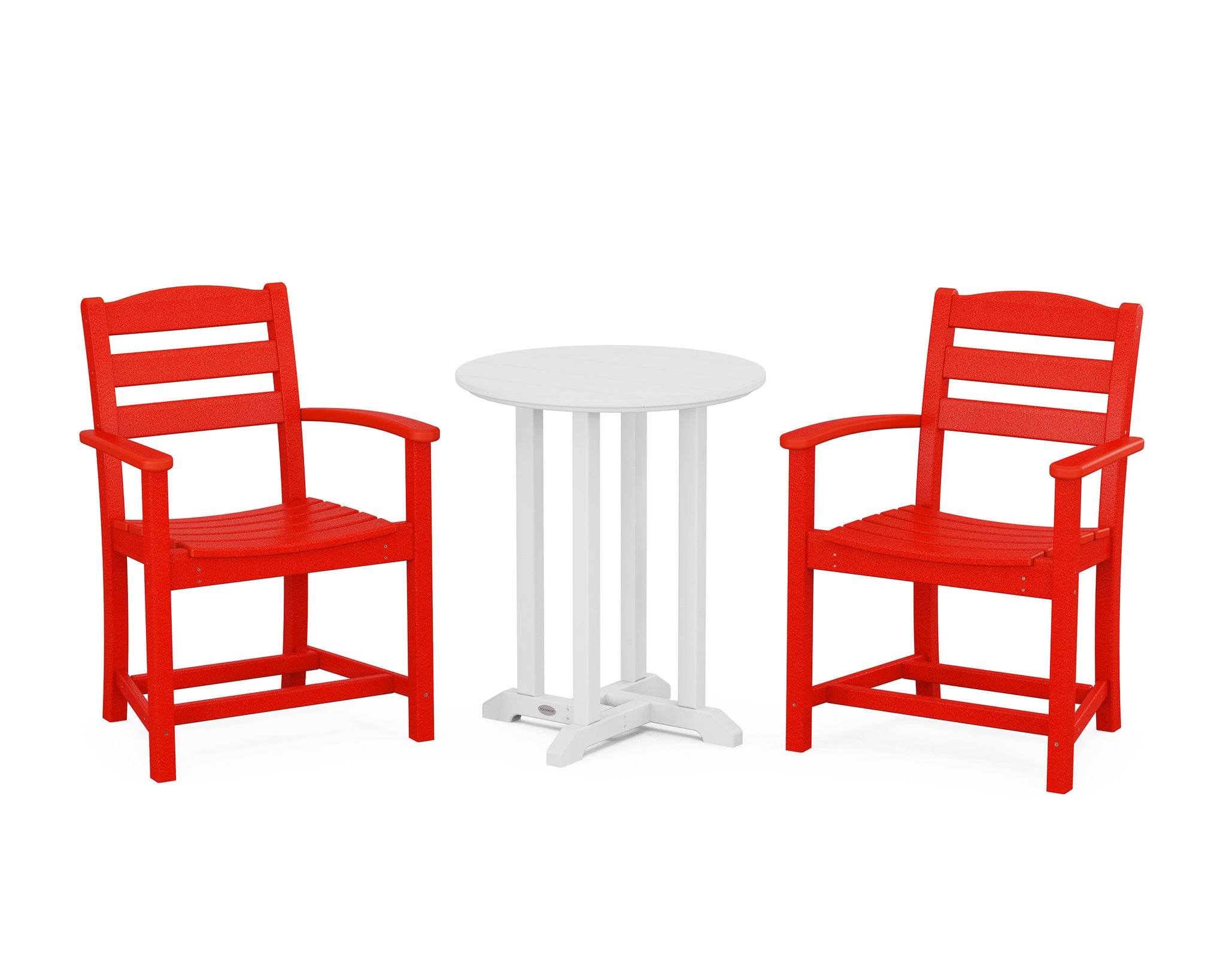 La Casa Café 3-Piece Round Bistro Dining Set