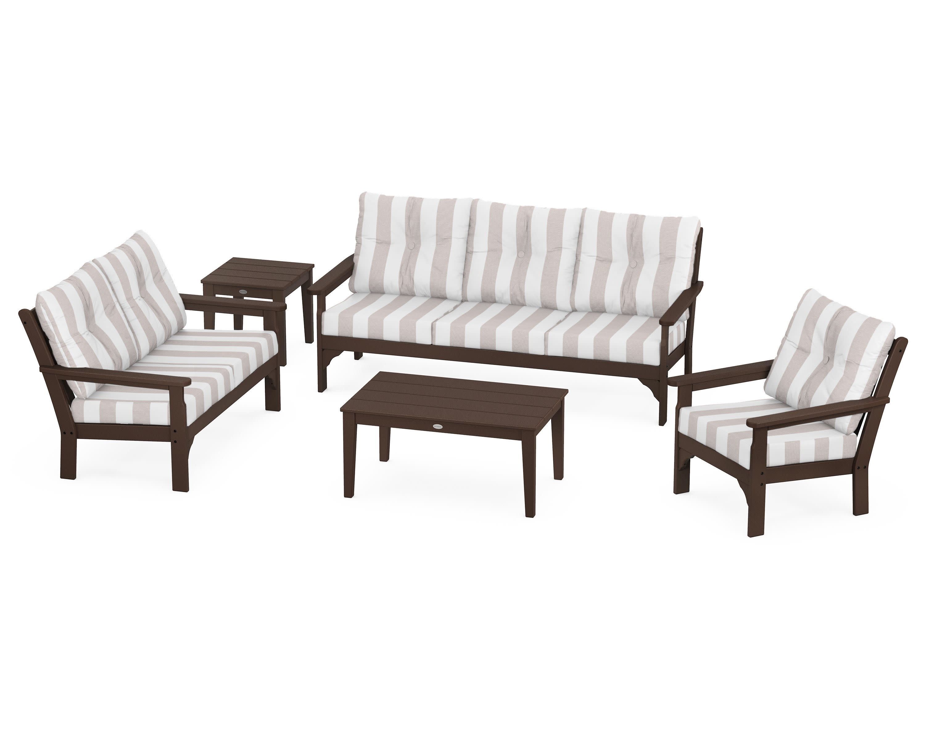 Vineyard 5 Piece Deep Seating Set