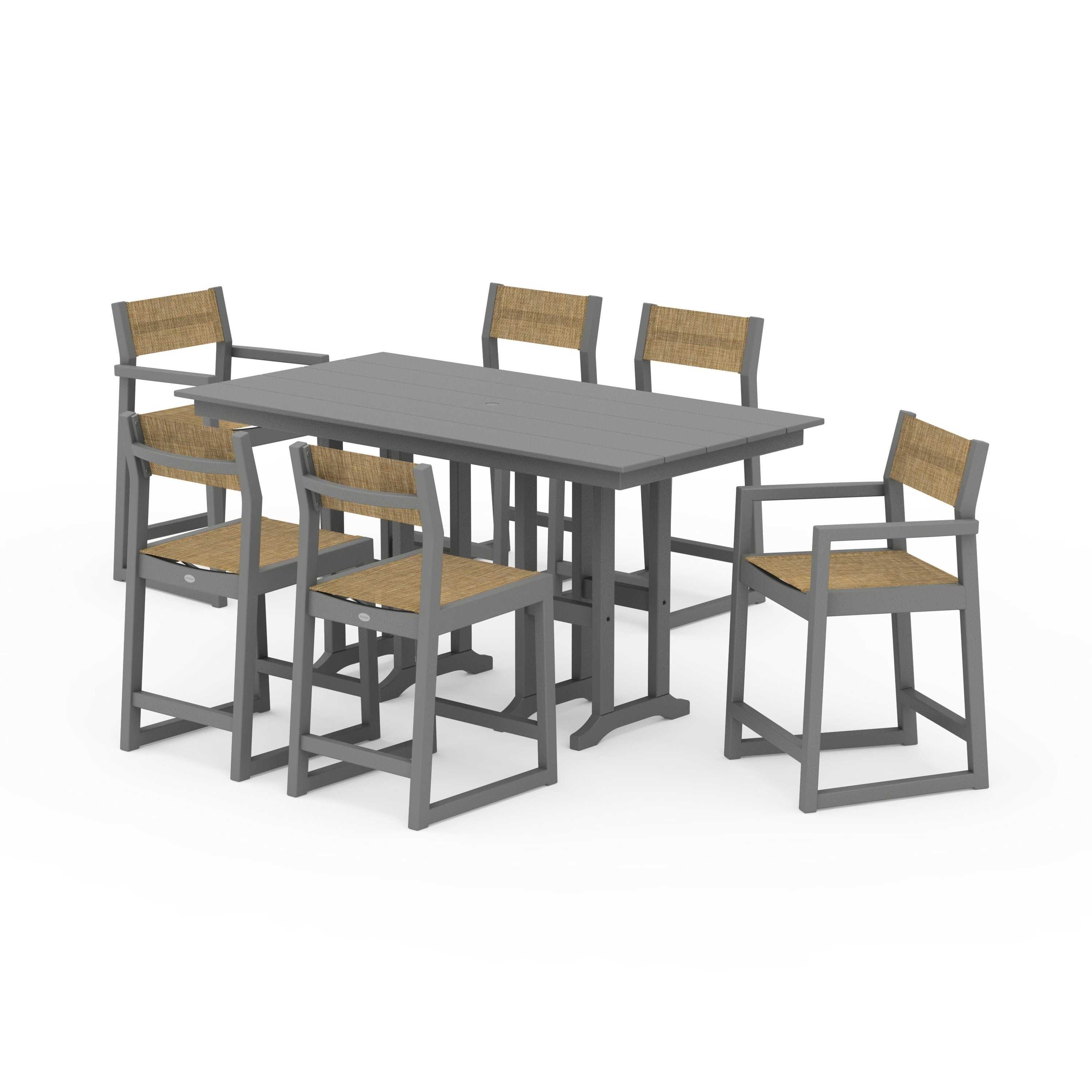 EDGE Sling 7-Piece Farmhouse Counter Set