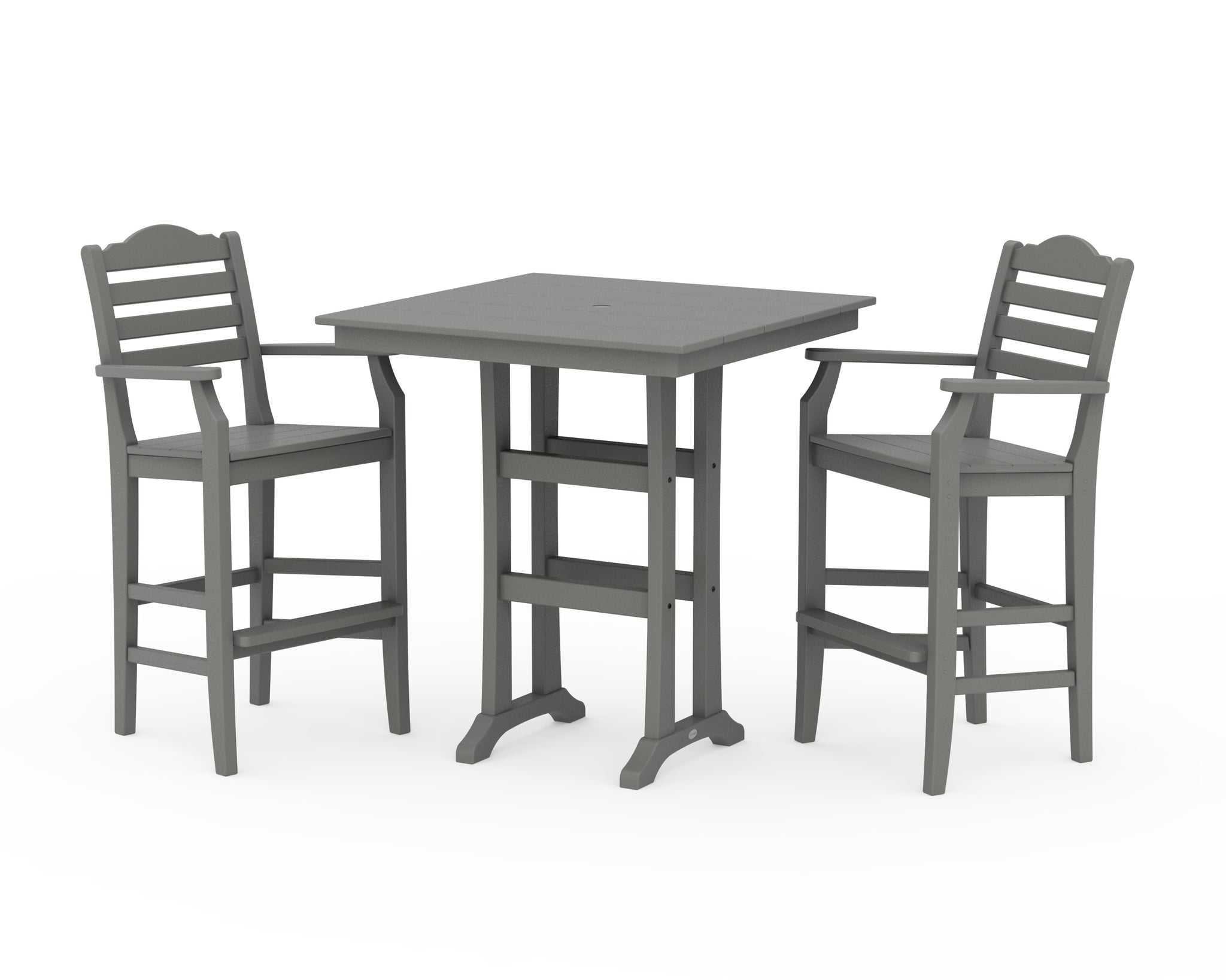 Savannah 3-Piece Farmhouse Bar Set with Trestle Legs