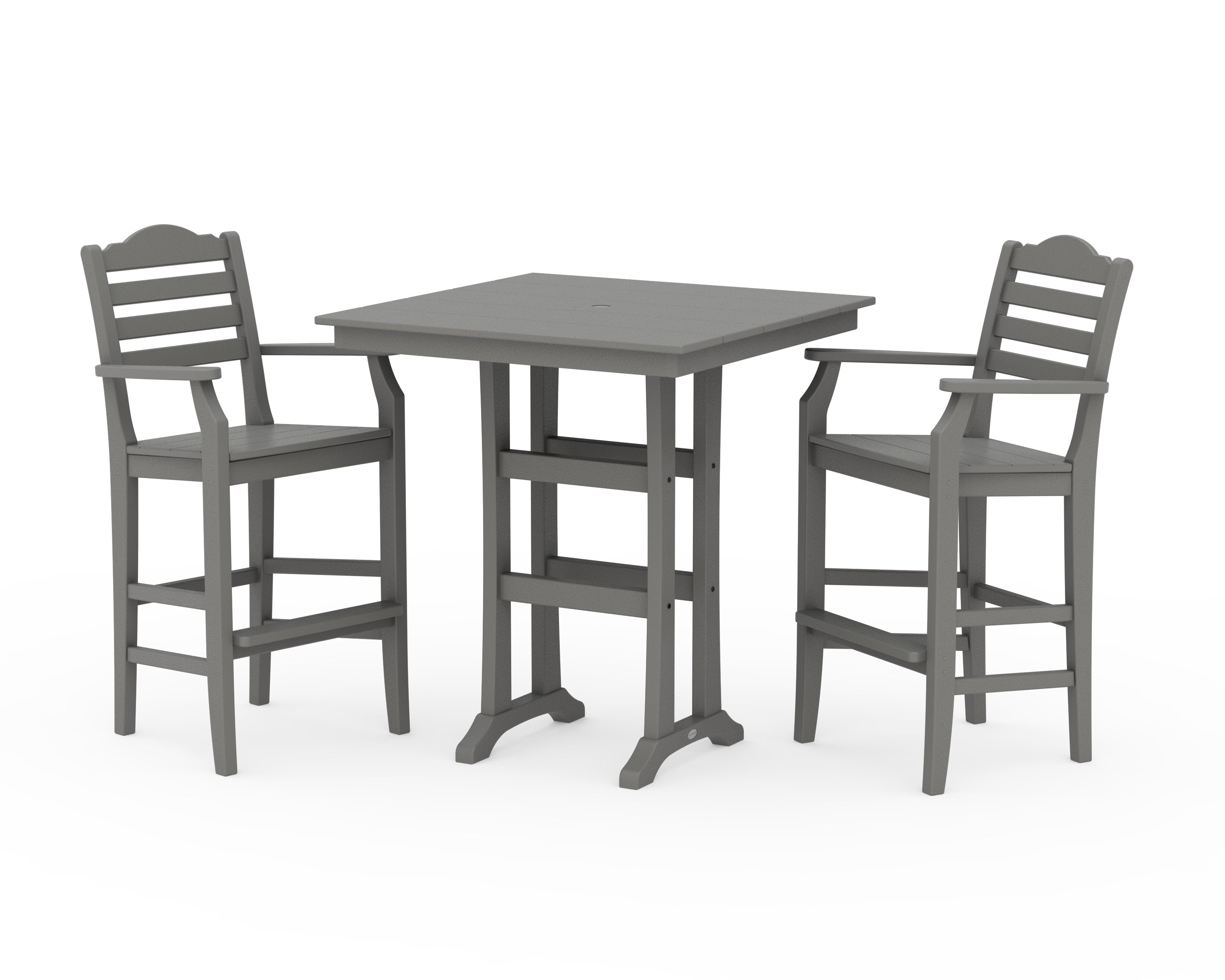 Savannah 3-Piece Farmhouse Bar Set with Trestle Legs