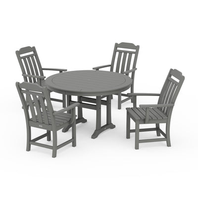 Cottage 5-Piece Round Dining Set with Trestle Legs