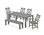 Braxton 6-Piece Parsons Dining Set with Bench