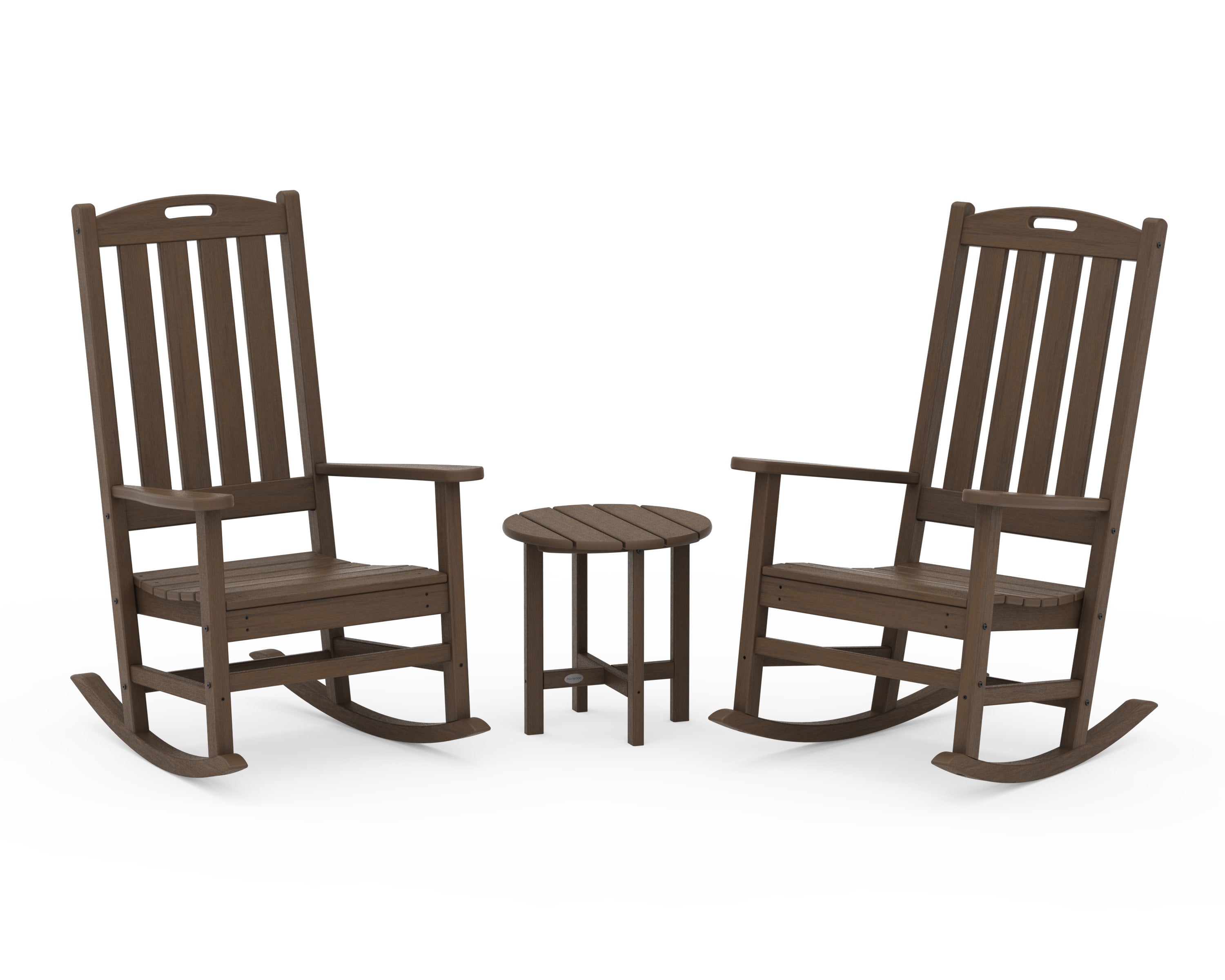Nautical 3-Piece Porch Rocking Chair Set