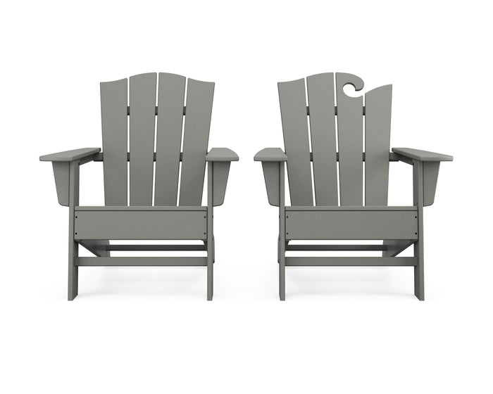 Wave 2-Piece Adirondack Chair Set with The Crest Chair