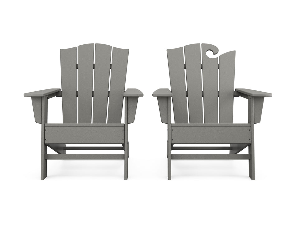 Wave 2-Piece Adirondack Chair Set with The Crest Chair