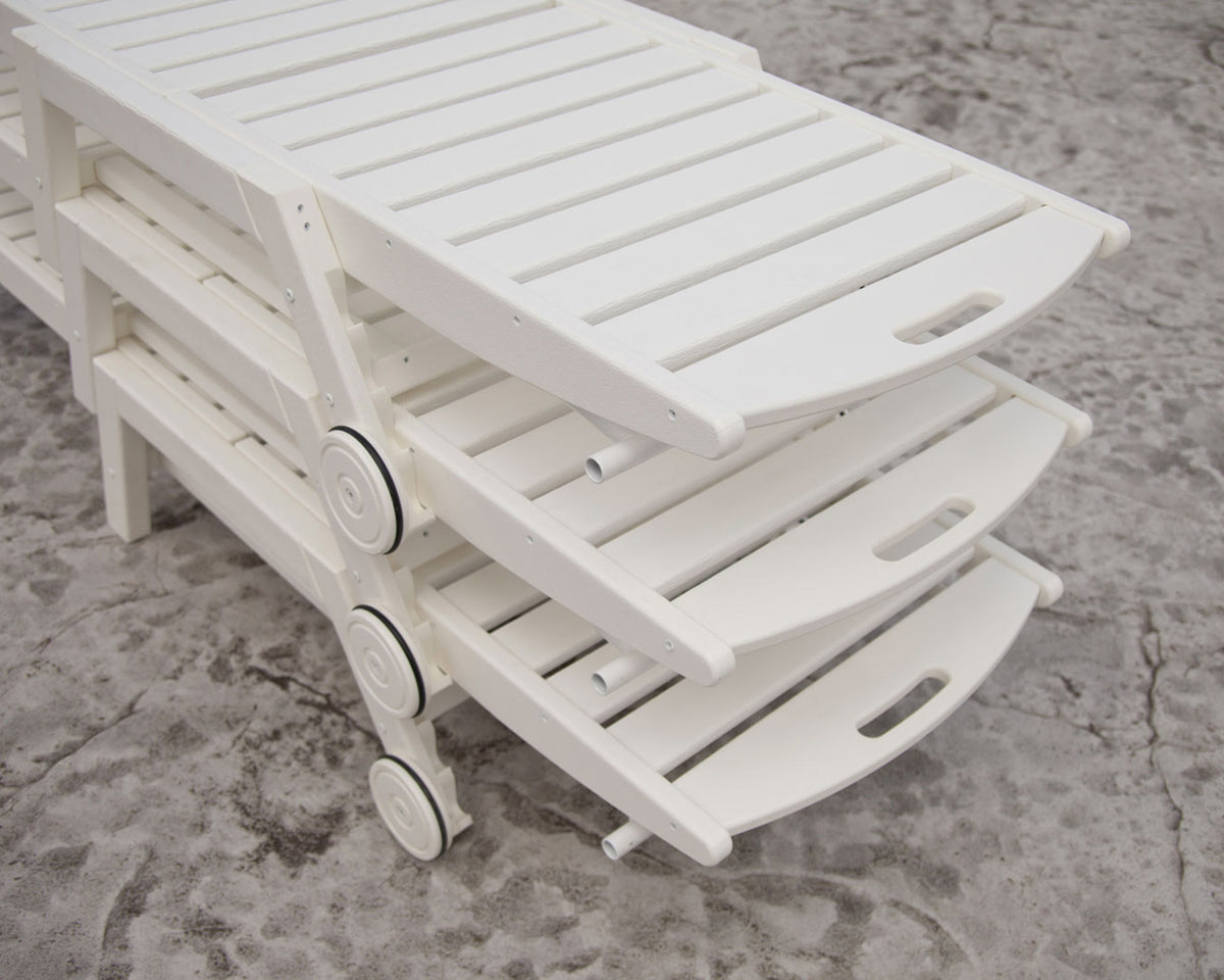 Nautical Chaise with Wheels