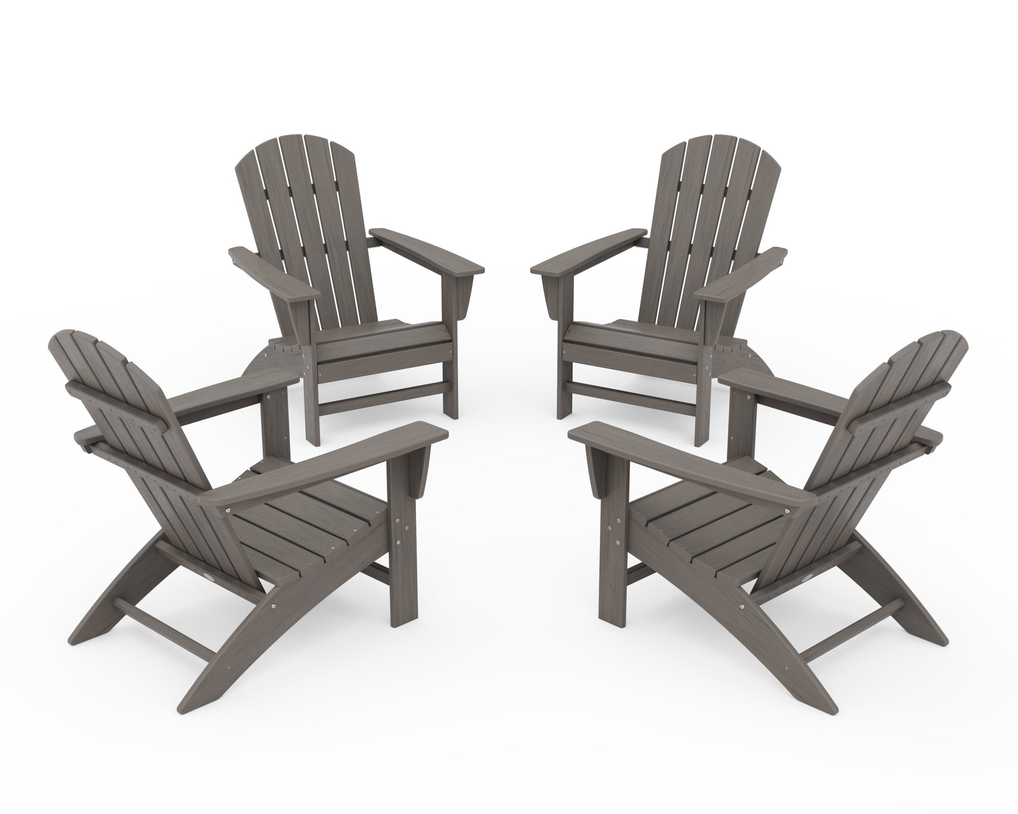 Nautical 4-Piece Adirondack Conversation Set