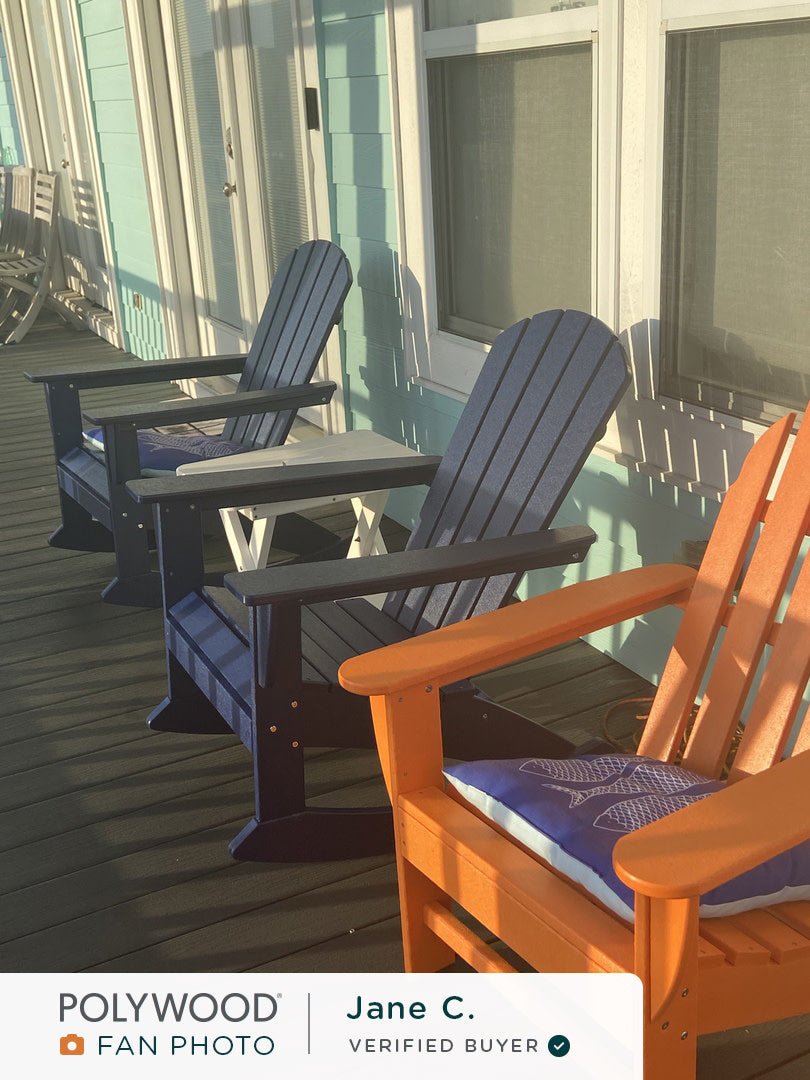 Nautical Adirondack Rocking Chair