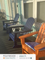 Nautical Adirondack Rocking Chair