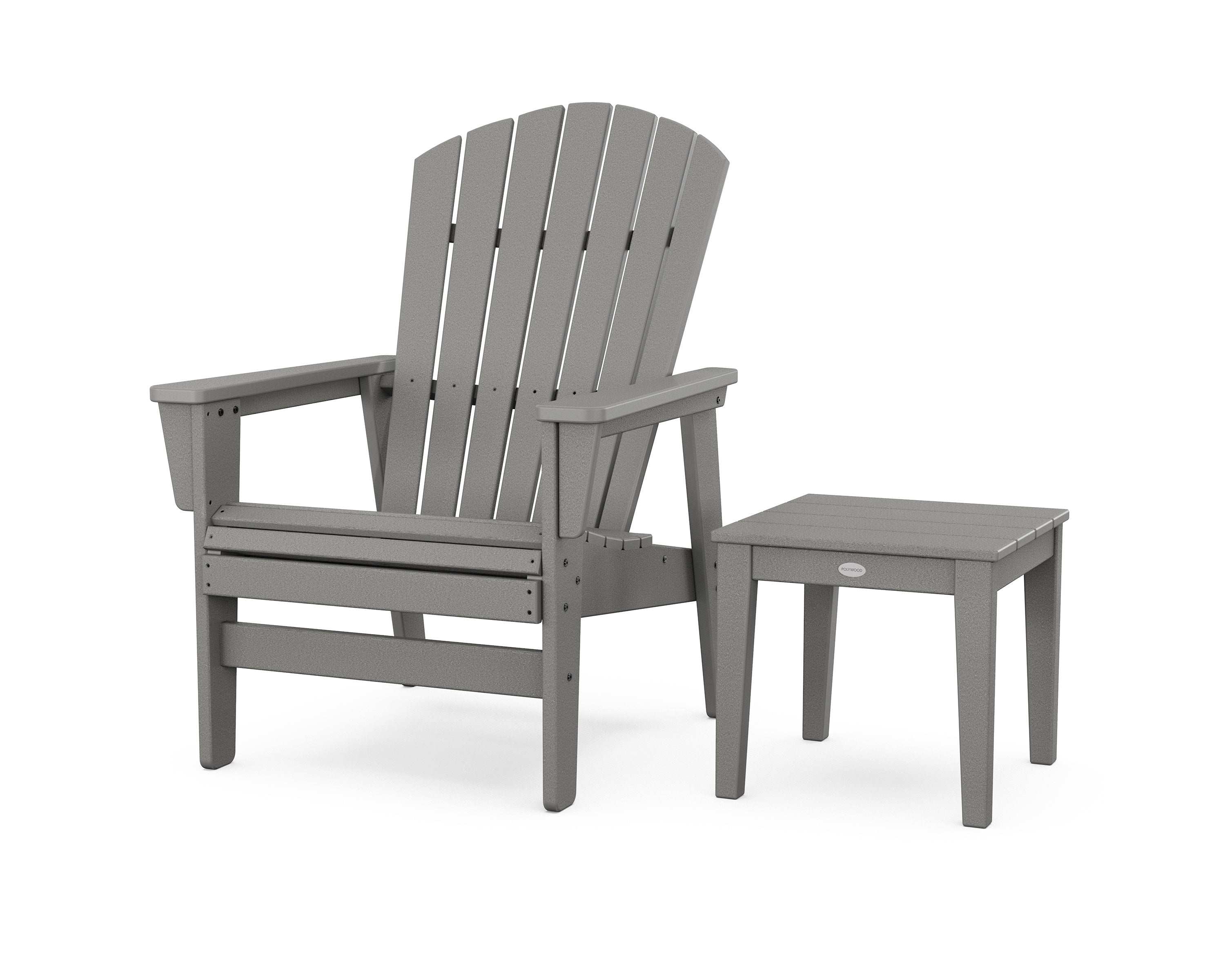 Nautical Grand Upright Adirondack Chair with Side Table - Thumbnail 2