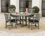 Prairie 5-Piece Round Farmhouse Dining Set