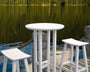 24" Round Farmhouse Bar Bistro Table