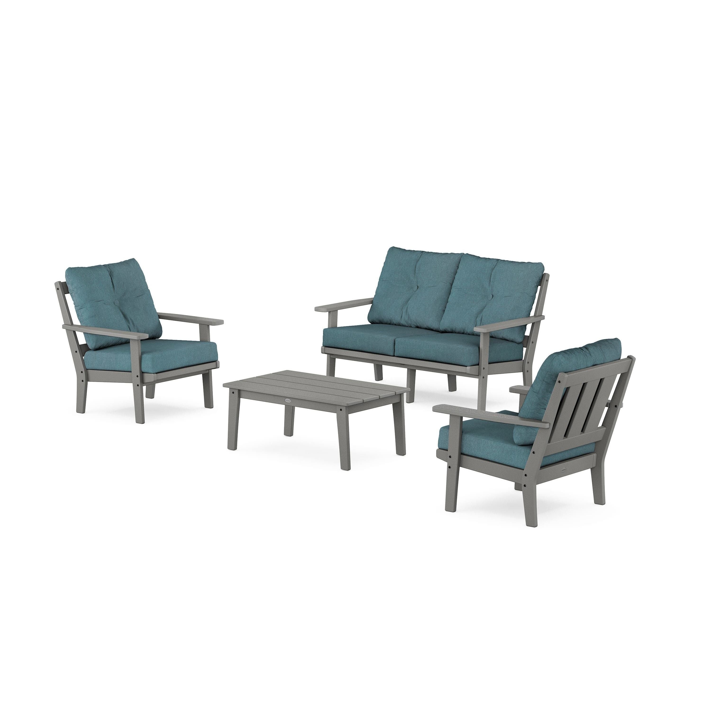 Oxford 4-Piece Deep Seating Set with Loveseat