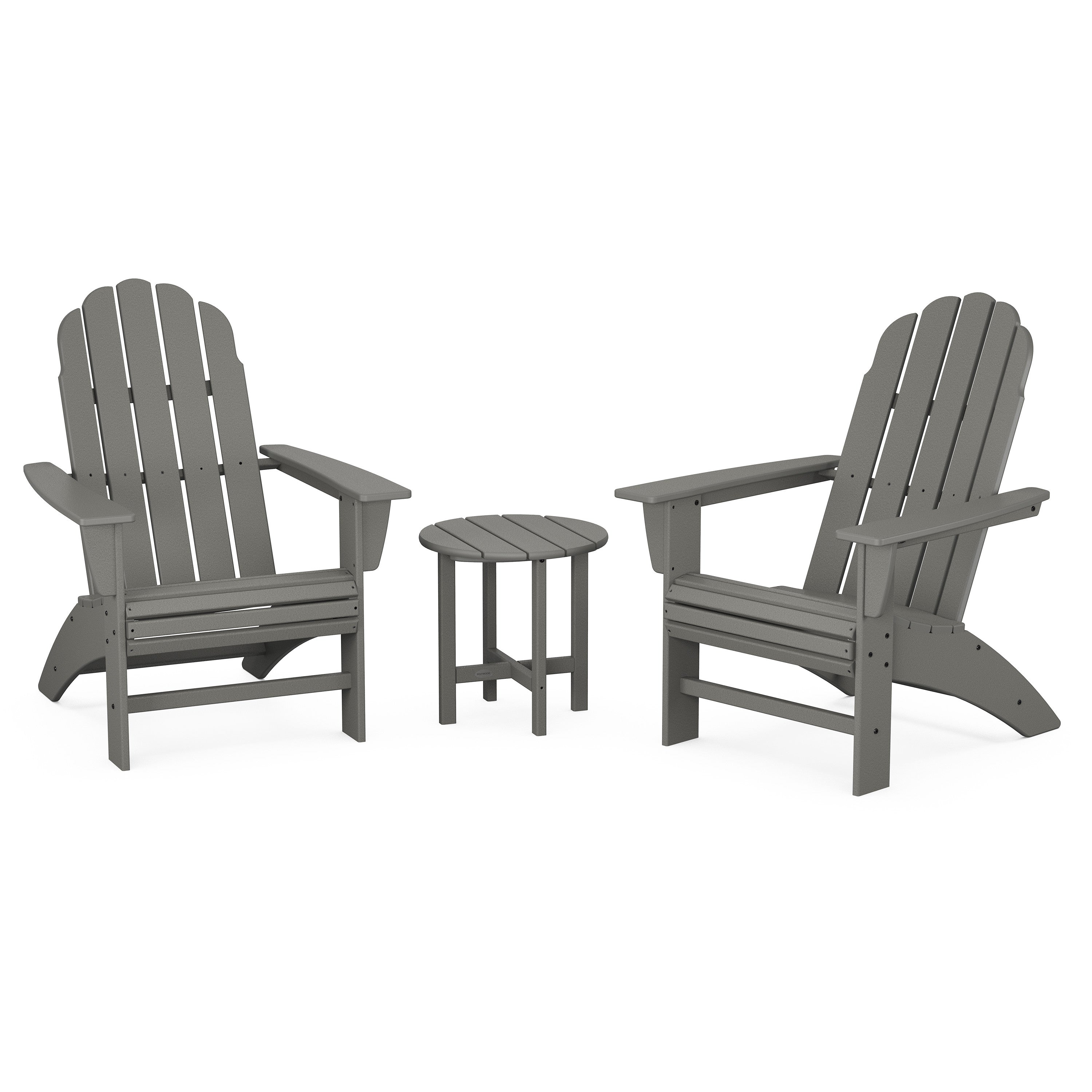 Vineyard 3-Piece Curveback Adirondack Set