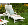 Nautical Chaise with Arms & Wheels