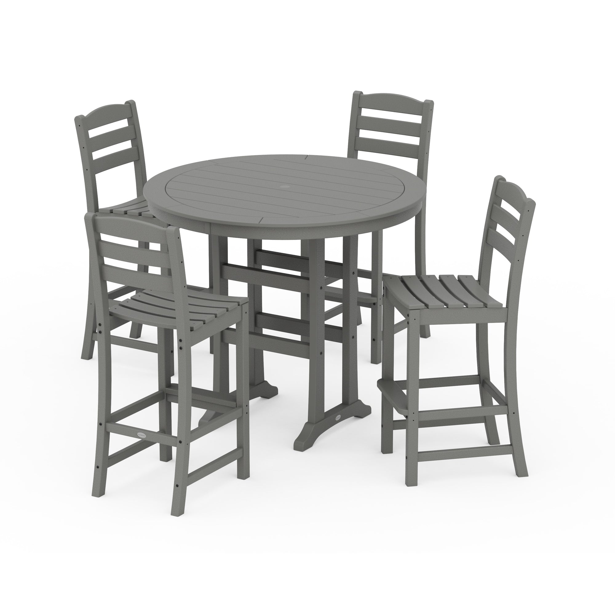 La Casa Café 5-Piece Side Chair Bar Dining Set