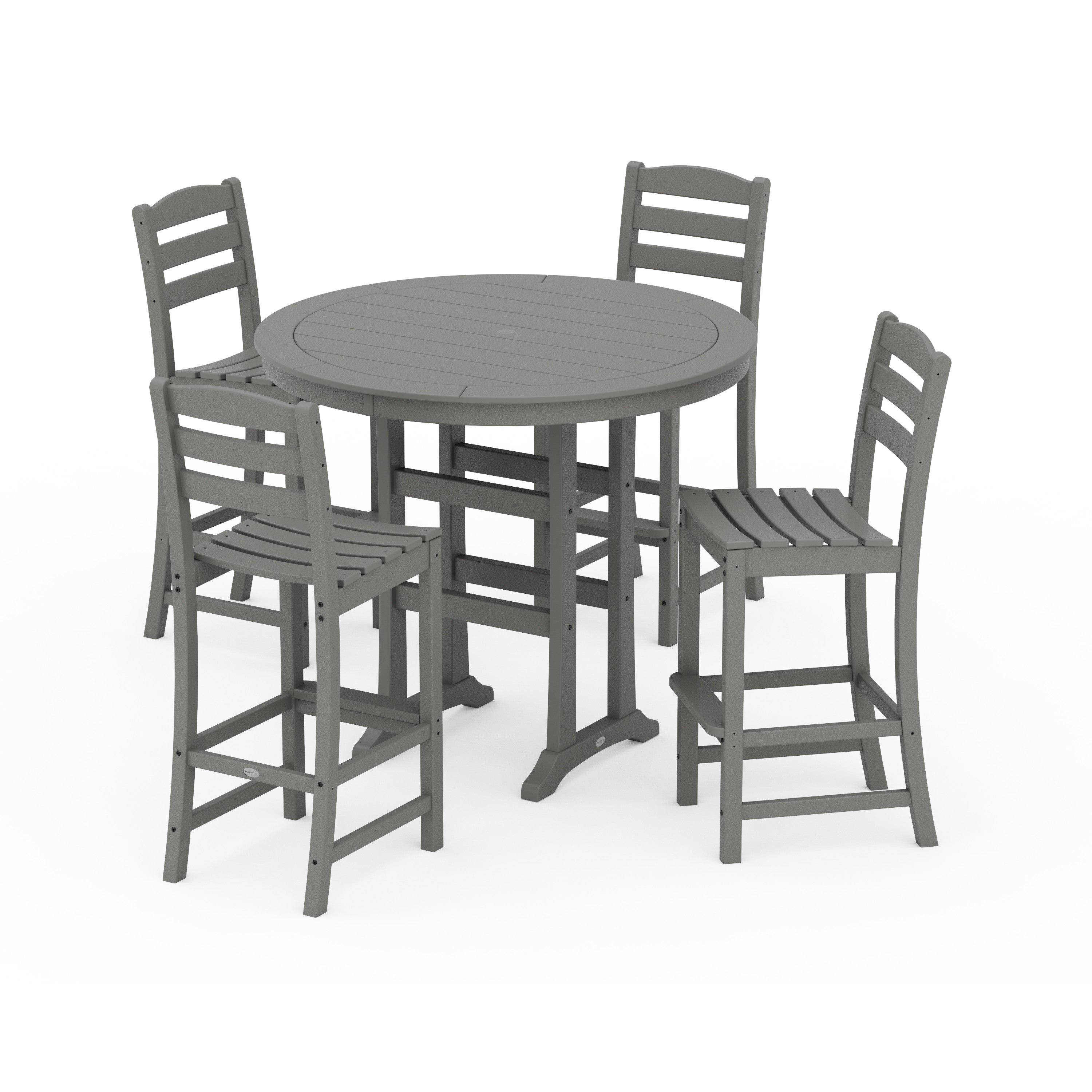 La Casa Café 5-Piece Side Chair Bar Dining Set