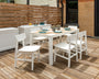 Modern Studio Urban Chair 7-Piece Parsons Table Dining Set