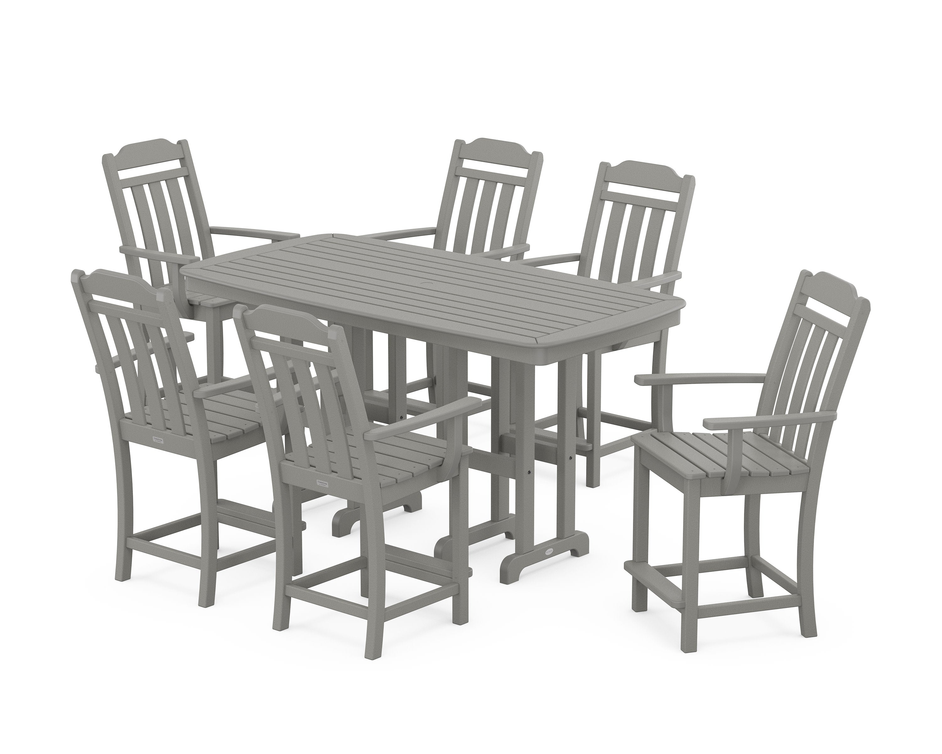 Cottage Arm Chair 7-Piece Counter Set
