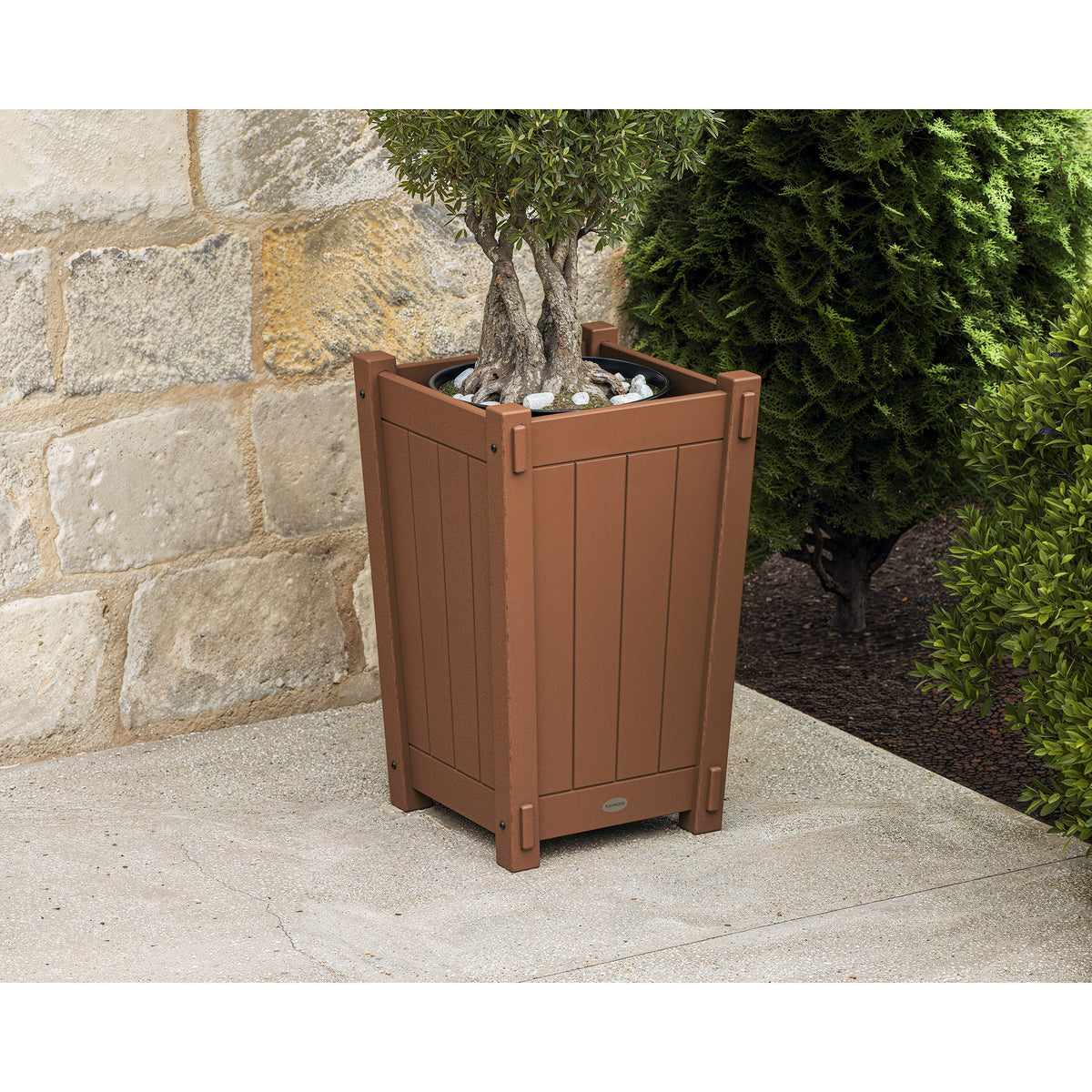 tapered square planter pot Vineyard Tapered Square Short Planter Box