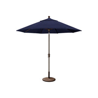 9 black patio umbrella wood pole 9' Tilt Outdoor Table Umbrella with Base