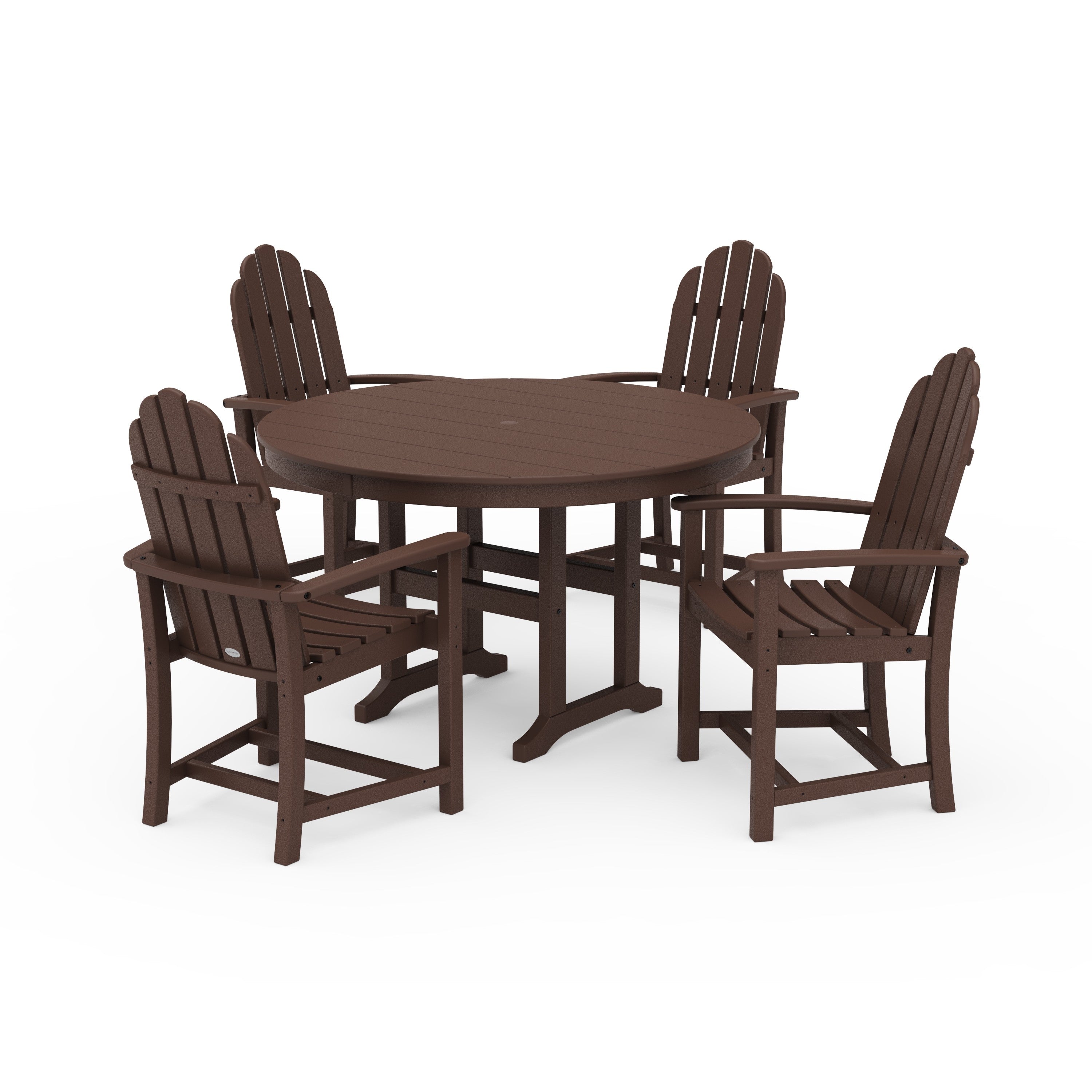 Classic Adirondack 5-Piece Round Farmhouse Dining Set