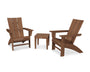 Modern 3-Piece Curveback Adirondack Set