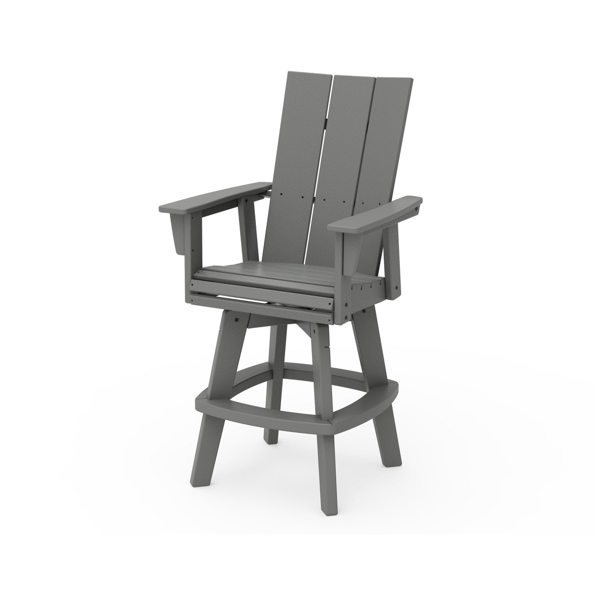 Modern Curveback Adirondack Swivel Bar Chair