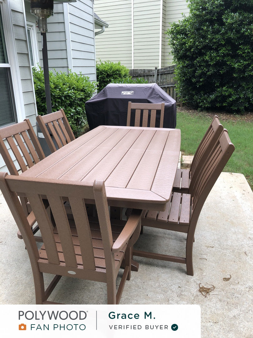 Vineyard 7-Piece Dining Set with Trestle Legs