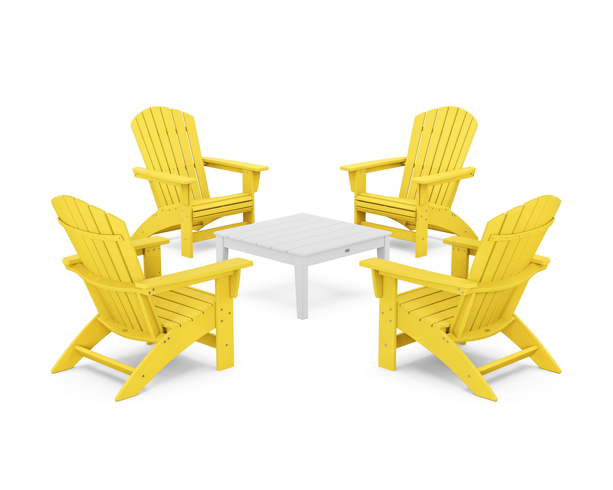 5-Piece Nautical Grand Adirondack Chair Conversation Group