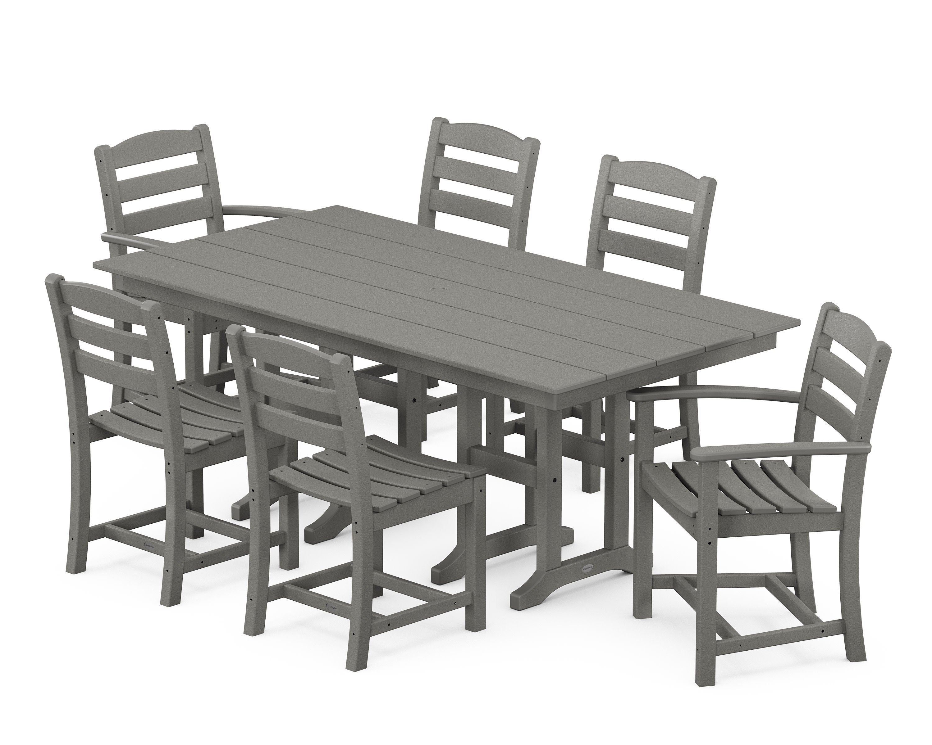 La Casa Café 7-Piece Farmhouse Dining Set