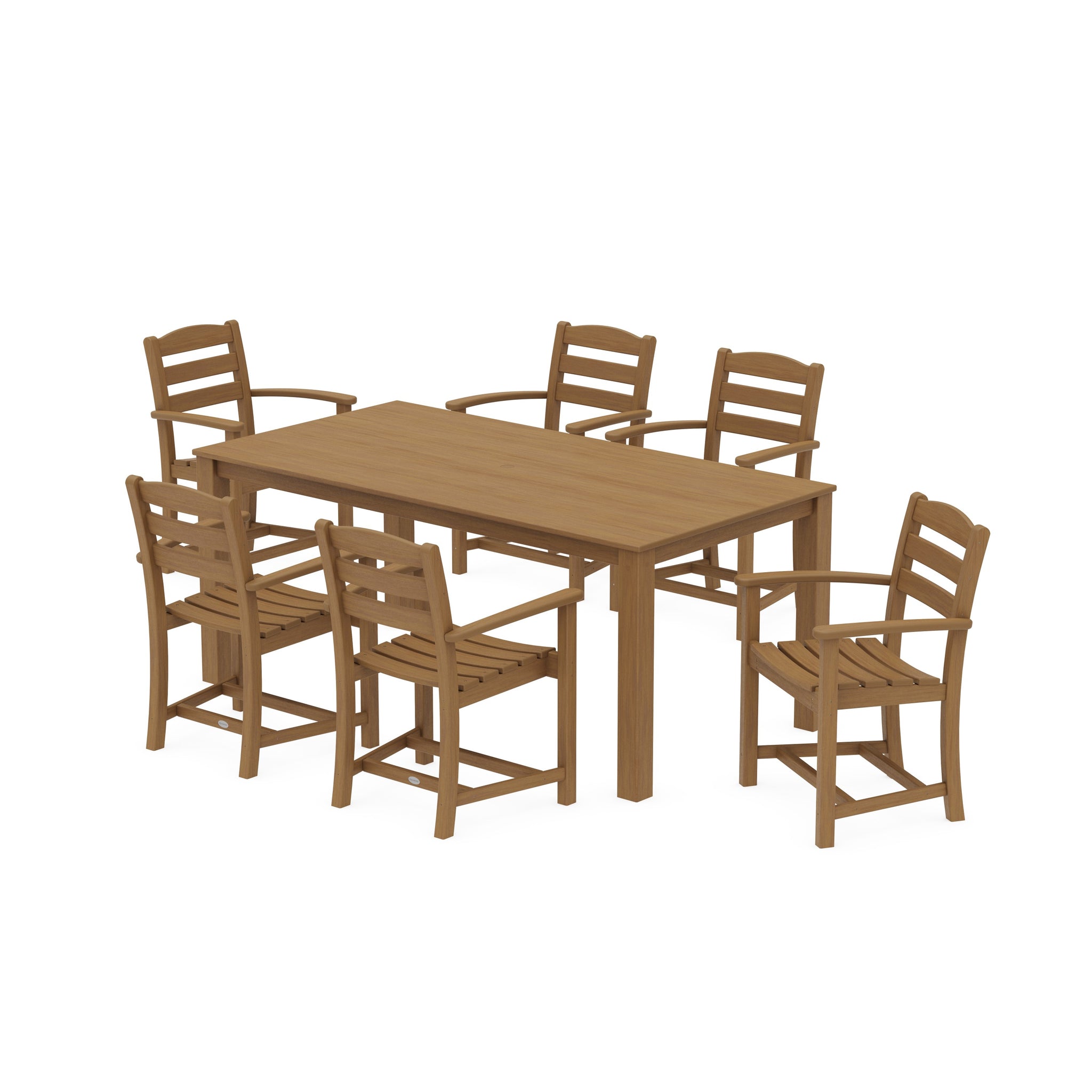La Casa Cafe' Arm Chair 7-Piece Parsons Dining Set